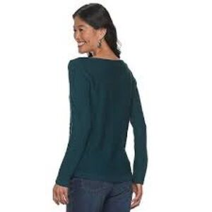 Croft & Barrow Teal Long Sleeve sweater